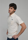 Basic Piquet Vanilla Ice Self Collar Polo T-Shirt