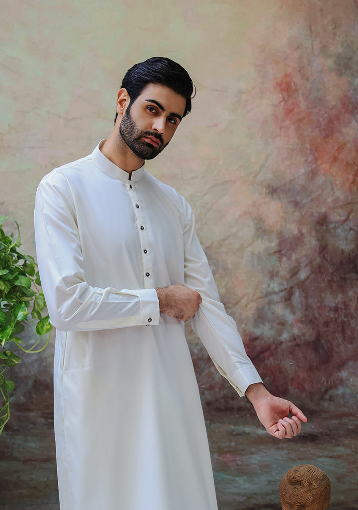 PV Pristine Slim Fit Plain Kurta Shalwar