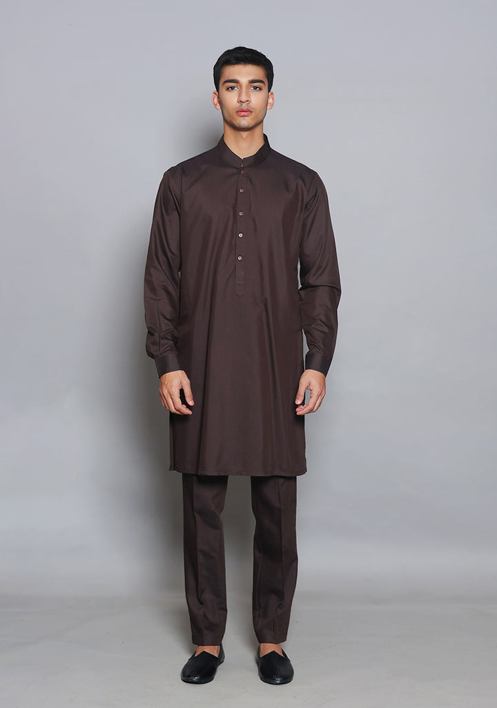 Poly Viscose Coffee Been Slim Fit Suit