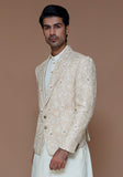 Premium Cotton Net Beige Couture Jacket