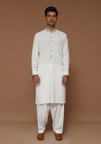 Classic Ayuthia Cloud Dancer Slim Fit Embroidered Suit