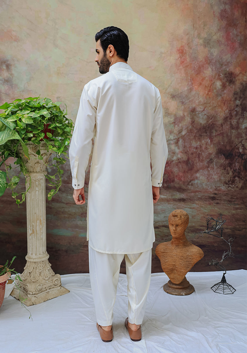 PV Pristine Slim Fit Plain Kurta Shalwar