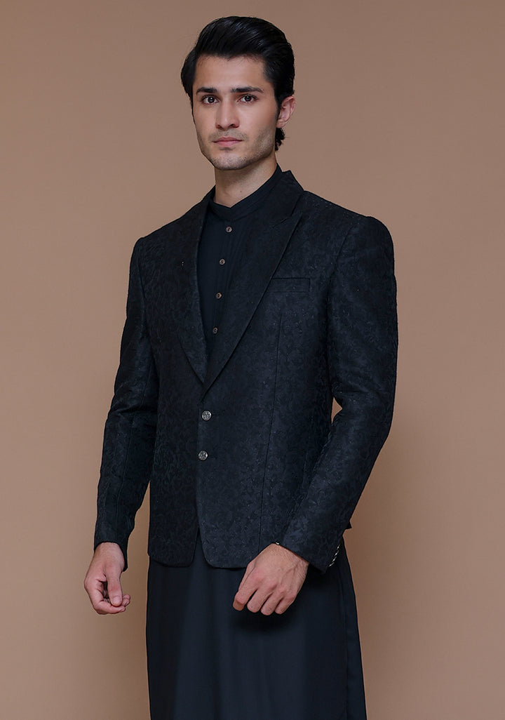 Premium Jamawar Tap Shoe Couture Traditional Jacket