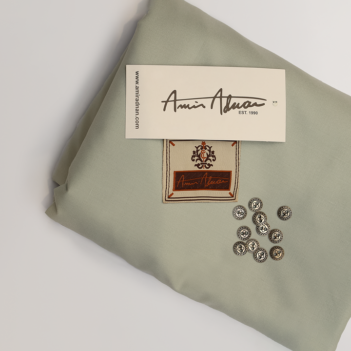 Poly Viscose Sea Foam Fabric