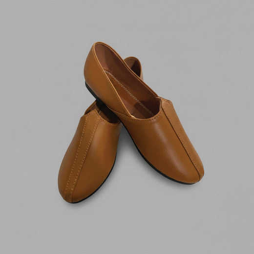 Basic Leather Mustard Cut Shoes