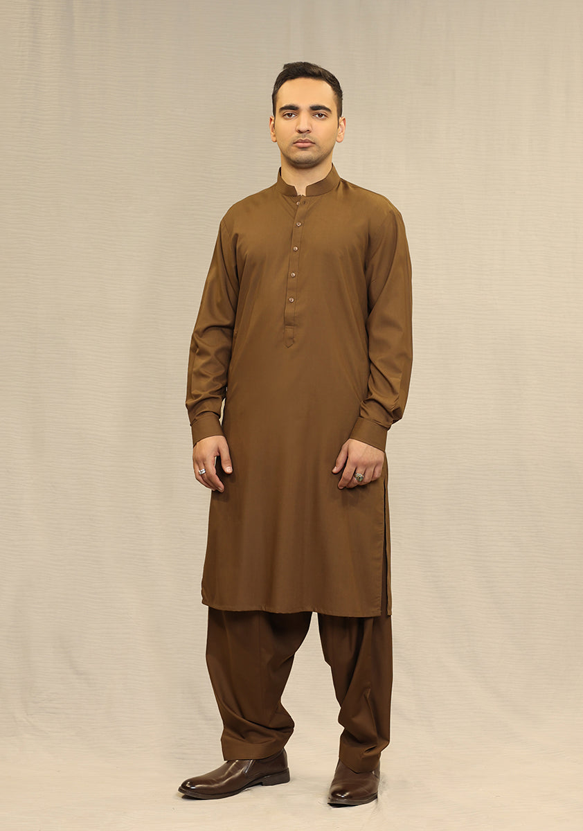 PV Breen Slim Fit Plain Kameez Shalwar