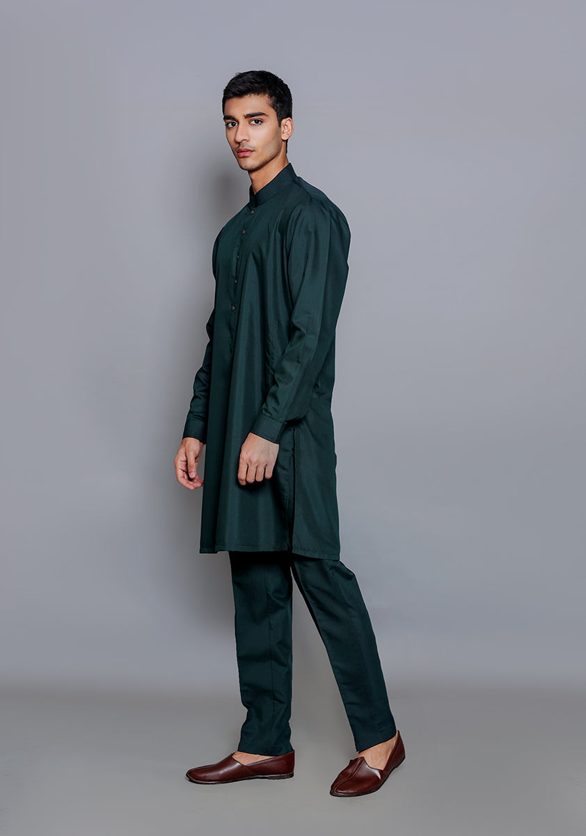 Basic Poly Viscose Scarab Slim Fit Suit