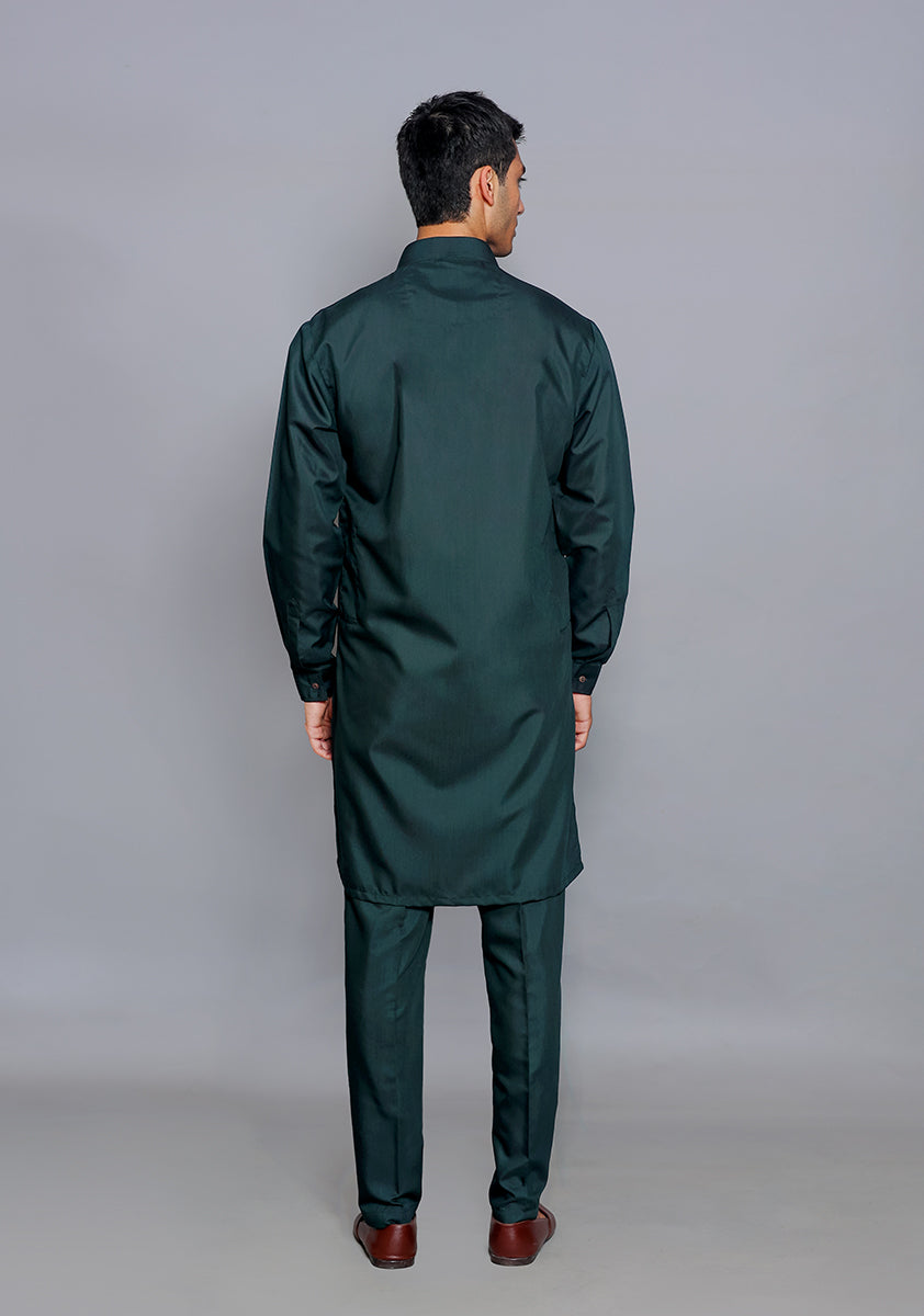 Basic Poly Viscose Scarab Slim Fit Suit