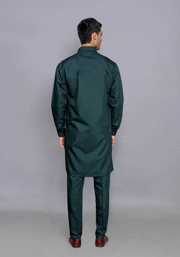 Basic Poly Viscose Scarab Slim Fit Suit