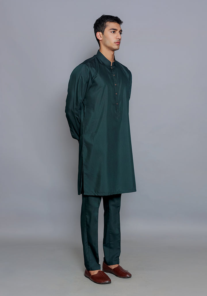 Basic Poly Viscose Scarab Slim Fit Suit