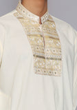 Premium Poly Viscose Vanilla Ice  Embroidered  Suit