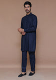 Classic Poly Viscose Outer space  Slim Fit Suit