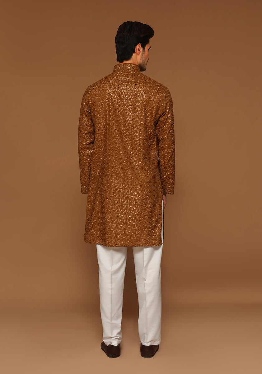 Basic Cotton Dijon Slim Fit Slightly Defected Kurta