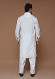 Basic Cotton Silk Cloud Dancer  Slim Fit Suit