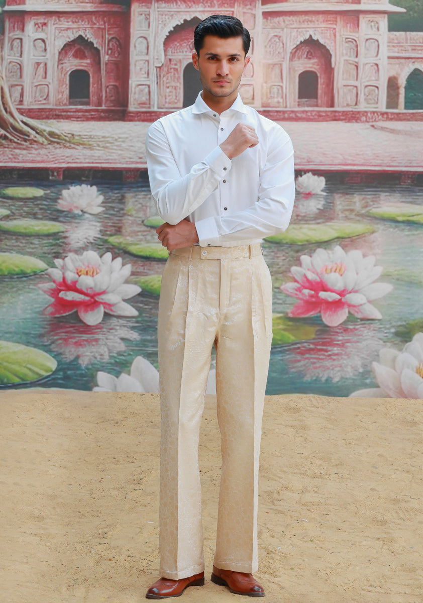 Jamawar Beige Pant