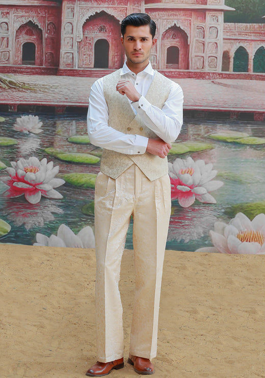 Jamawar Beige Pant
