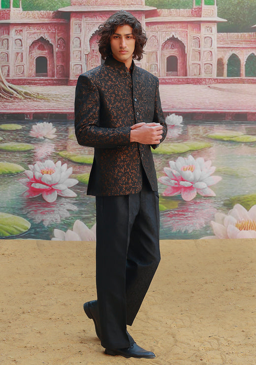 Jamawar Black Pant
