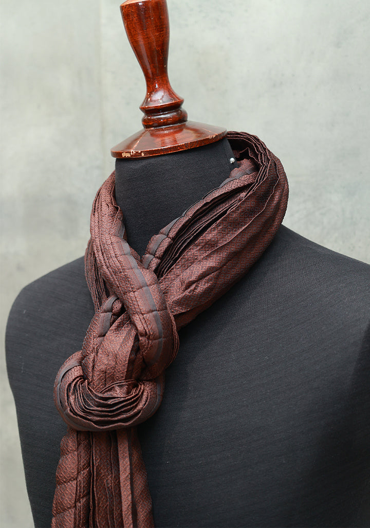 Jamawar Deep Mahogany Stole