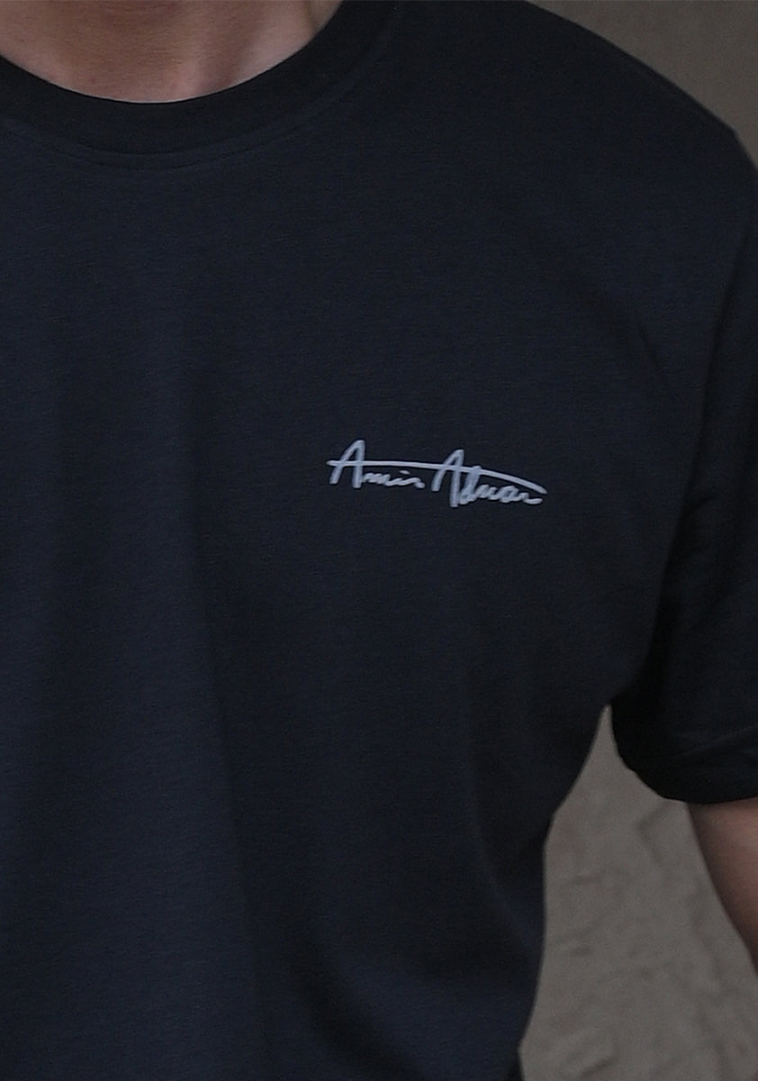 Jersey Round Neck Black  T-Shirt