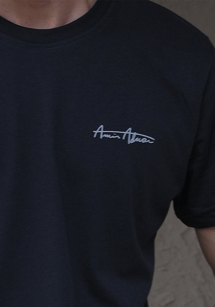 Jersey Round Neck Black  T-Shirt