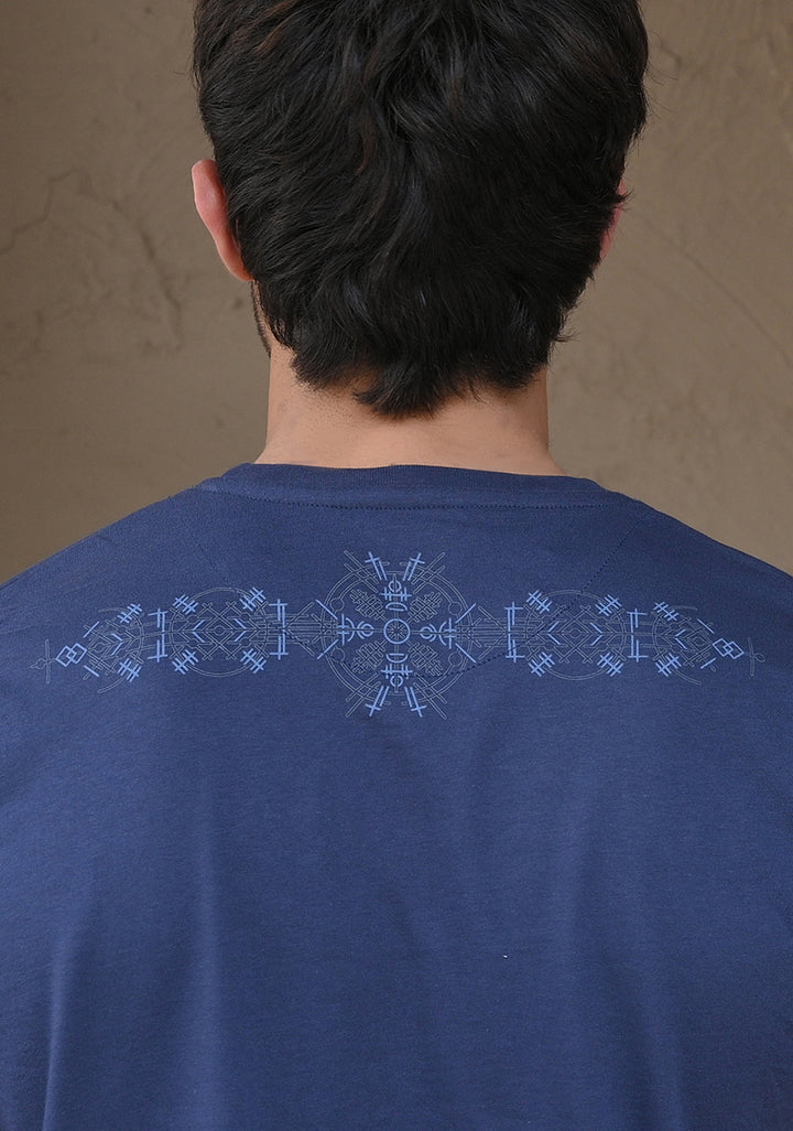 Round Neck Blue T-Shirt