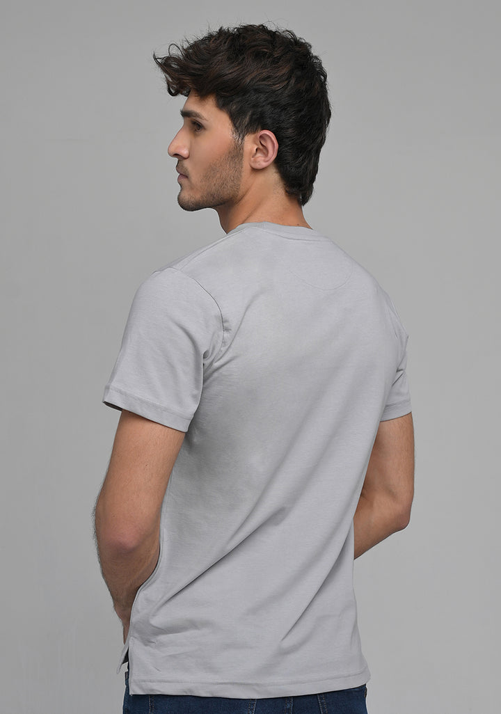 Jersey Round Neck Iron Grey T-Shirt