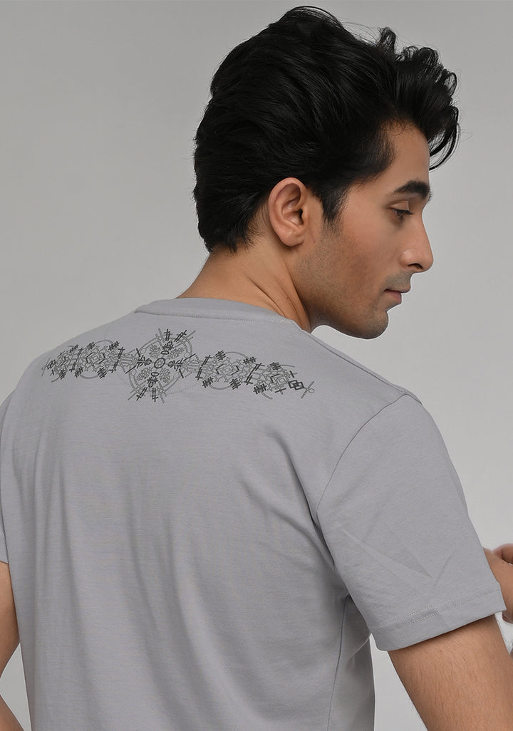 Jersey Round Neck Iron Grey T-Shirt