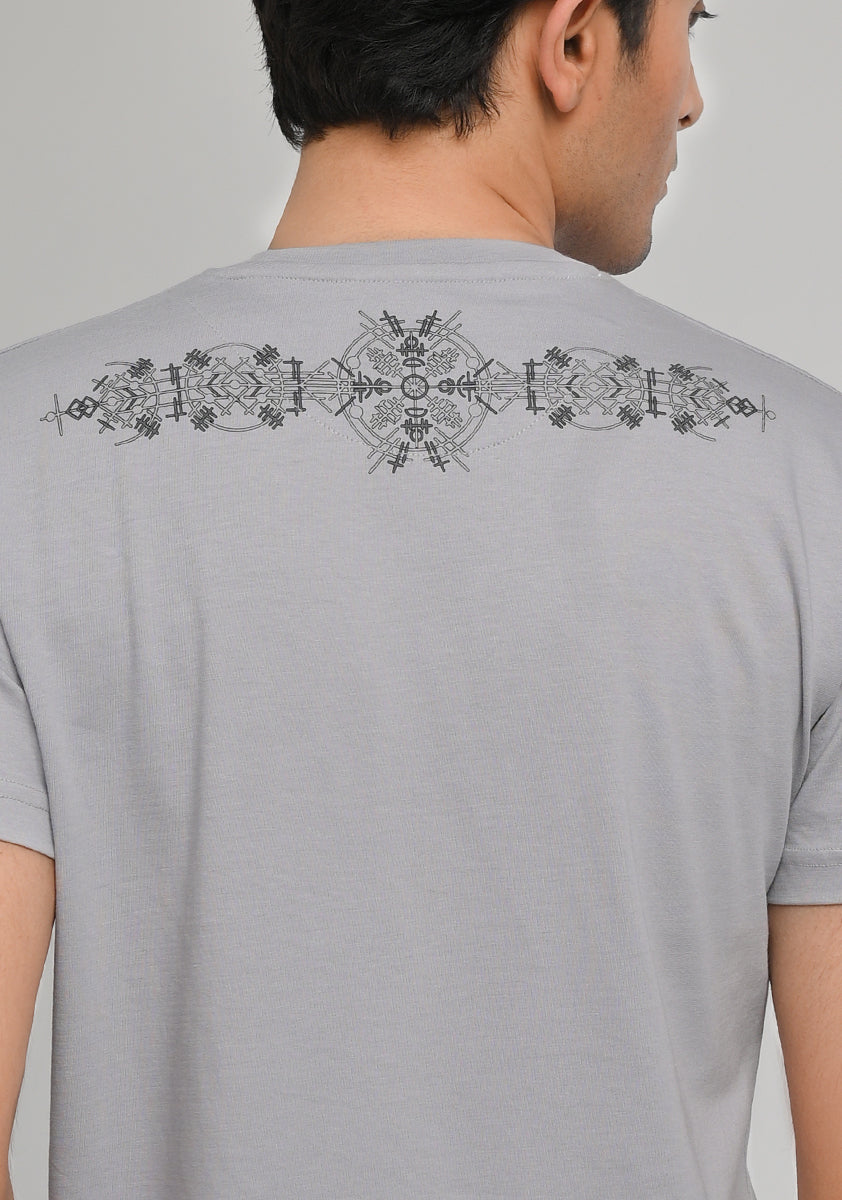 Jersey Round Neck Iron Grey T-Shirt