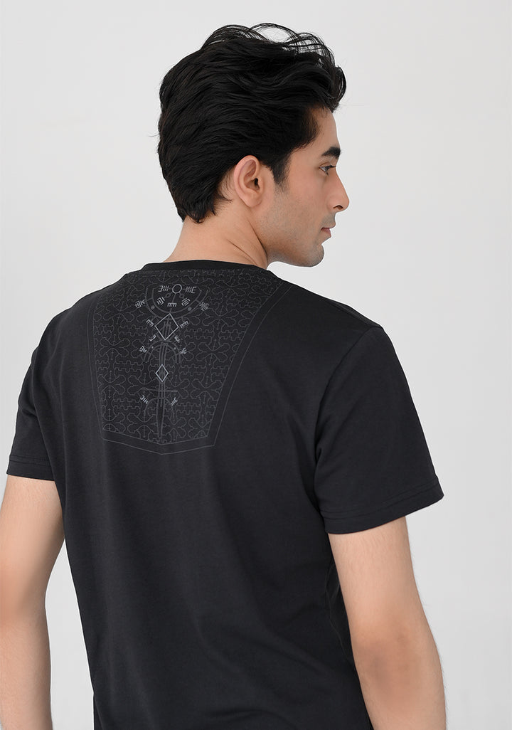 V Neck Black T-Shirt