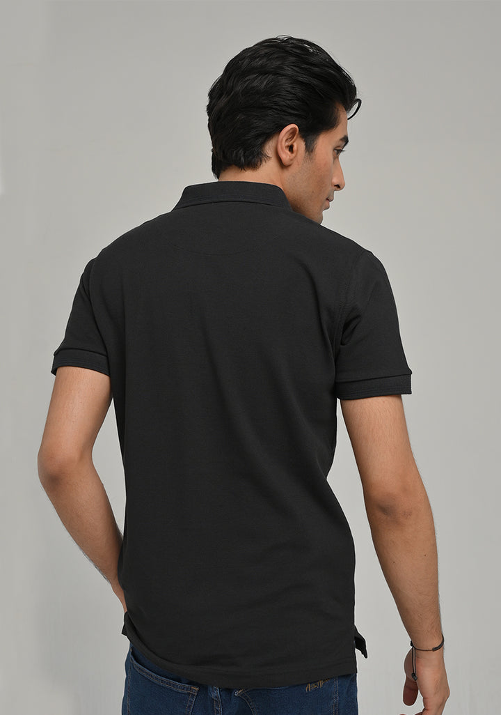 Black Knitted T-Shirt