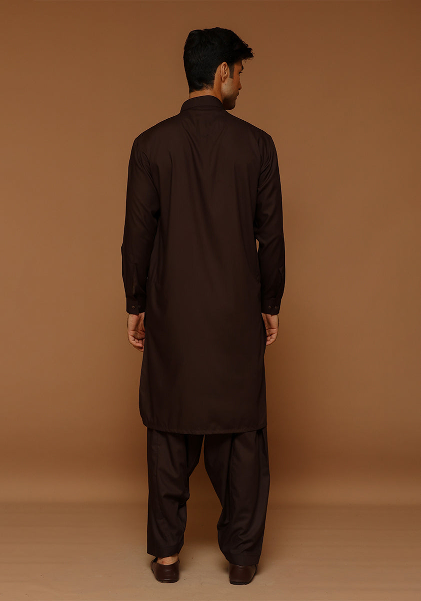 Poly Viscose Coffee Bean Classic Fit Slightly Defected Suit