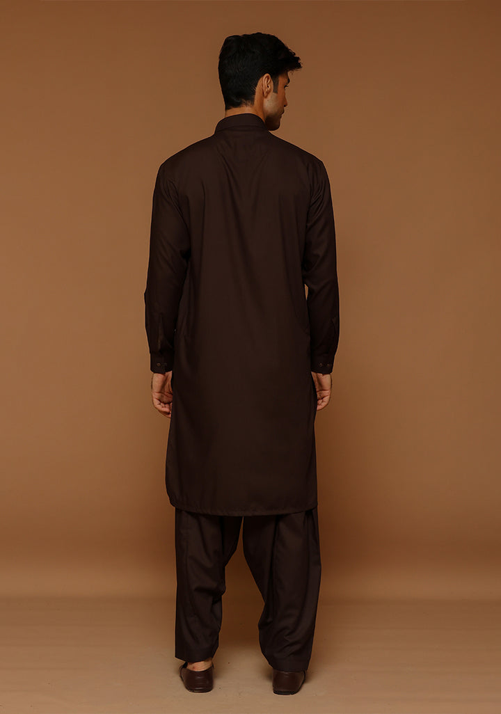 Poly Viscose Coffee Bean Classic Fit Slightly Defected Suit