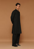 Basic Poly Viscose Jet Black Slim Fit Suit