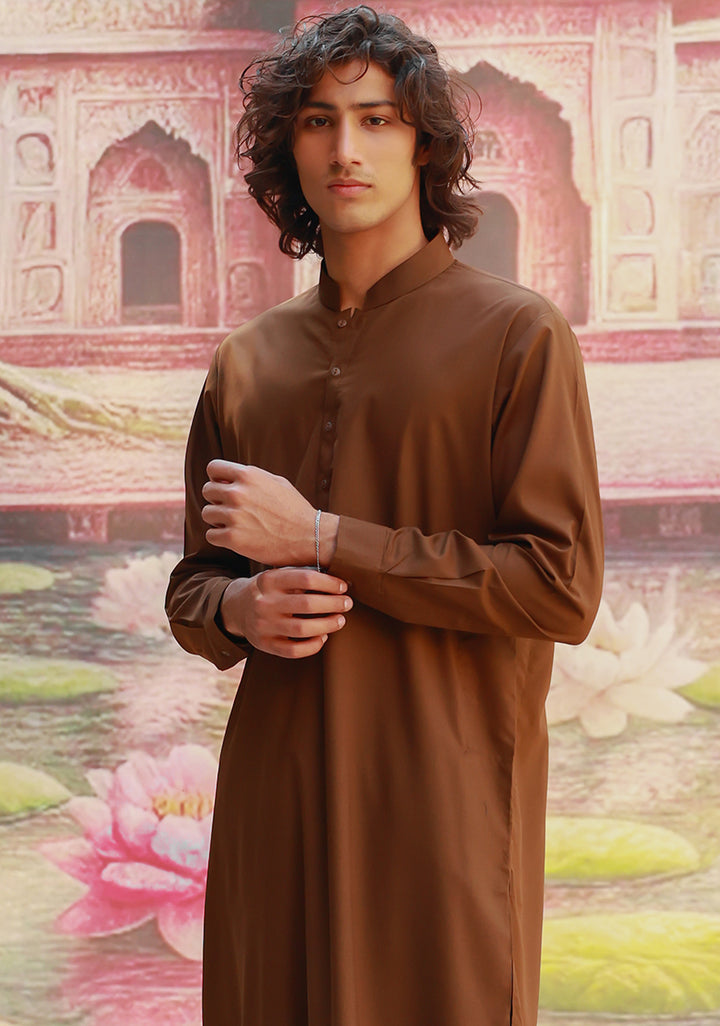 PV Maluki Desert Palm Classic Fit Plain  Kameez Shalwar