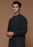 Basic Poly Viscose Maluki Ebony Classic Fit Embroidered Suit