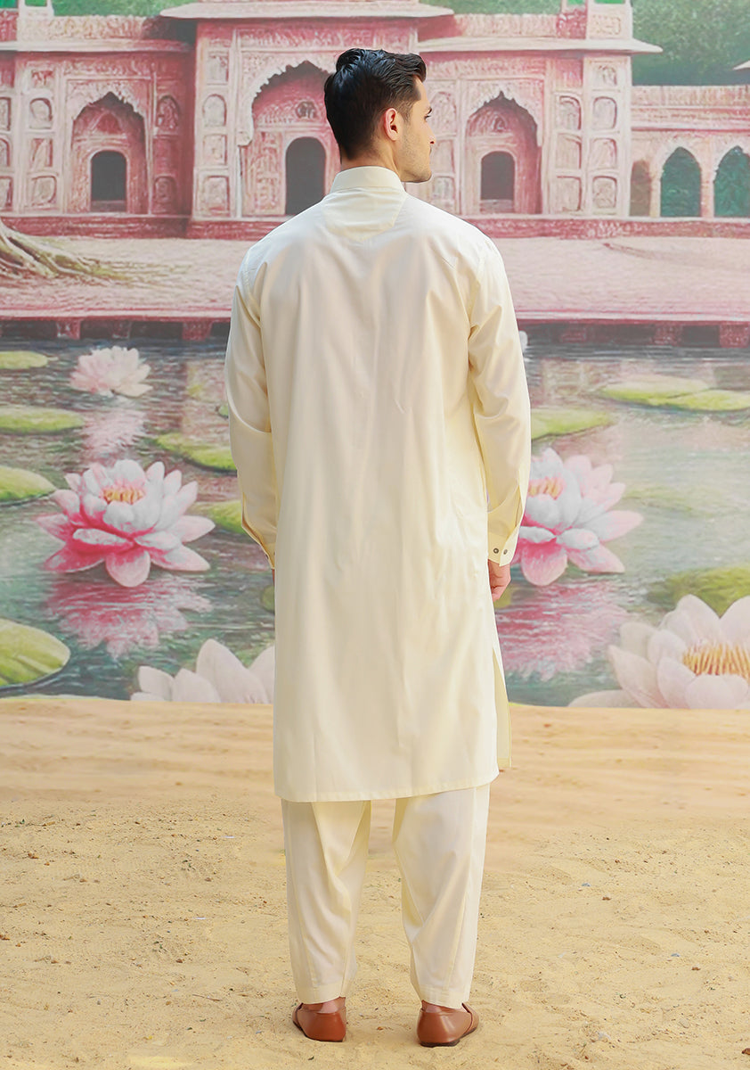 PV Maluki Vanilla Ice Classic Fit Plain Kameez Shalwar