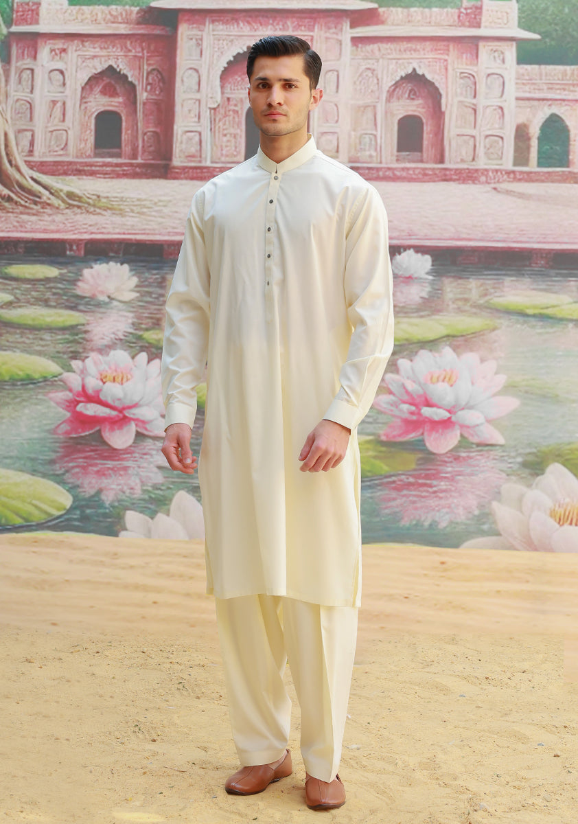 PV Maluki Vanilla Ice Classic Fit Plain Kameez Shalwar