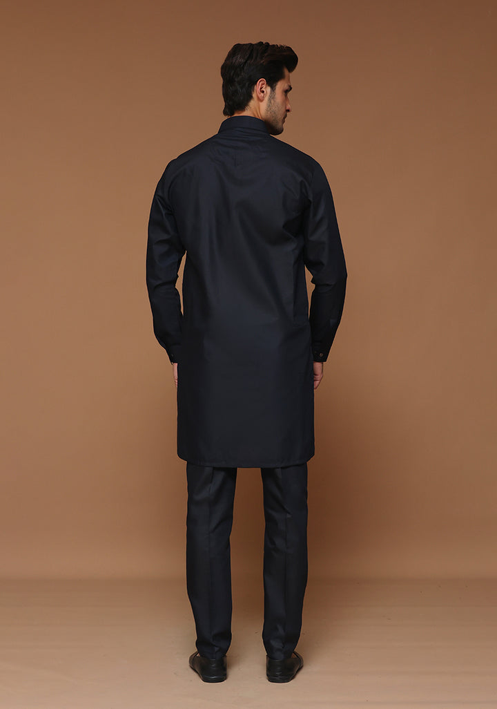 Poly Viscose Outer Space Slim Fit Suit