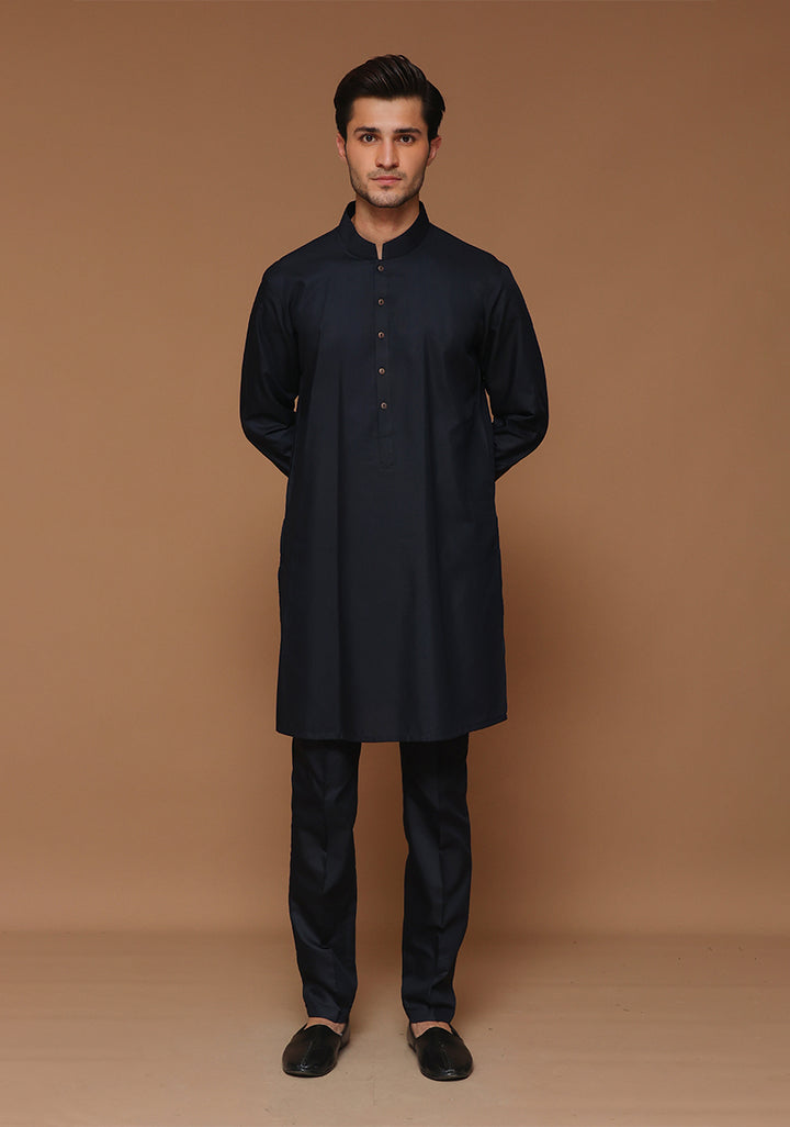 Poly Viscose Outer Space Slim Fit Suit