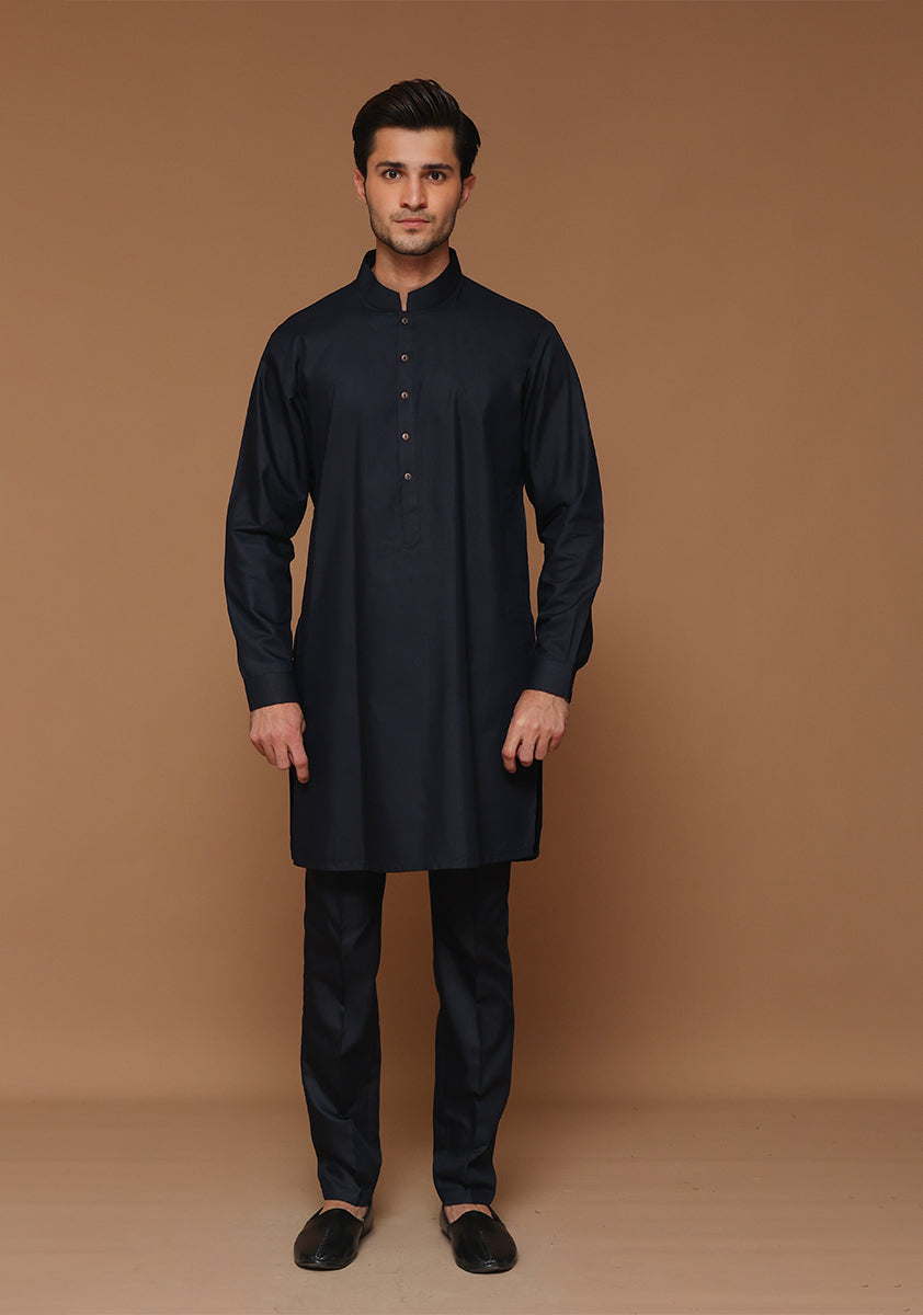 Poly Viscose Outer Space Slim Fit Suit