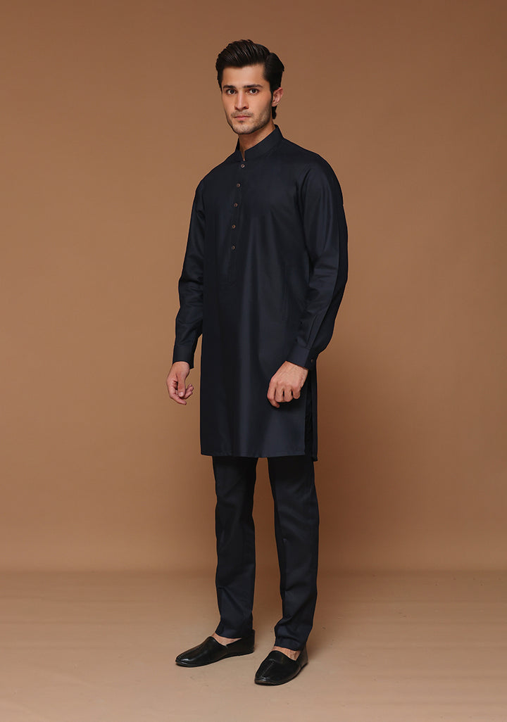 Poly Viscose Outer Space Slim Fit Suit