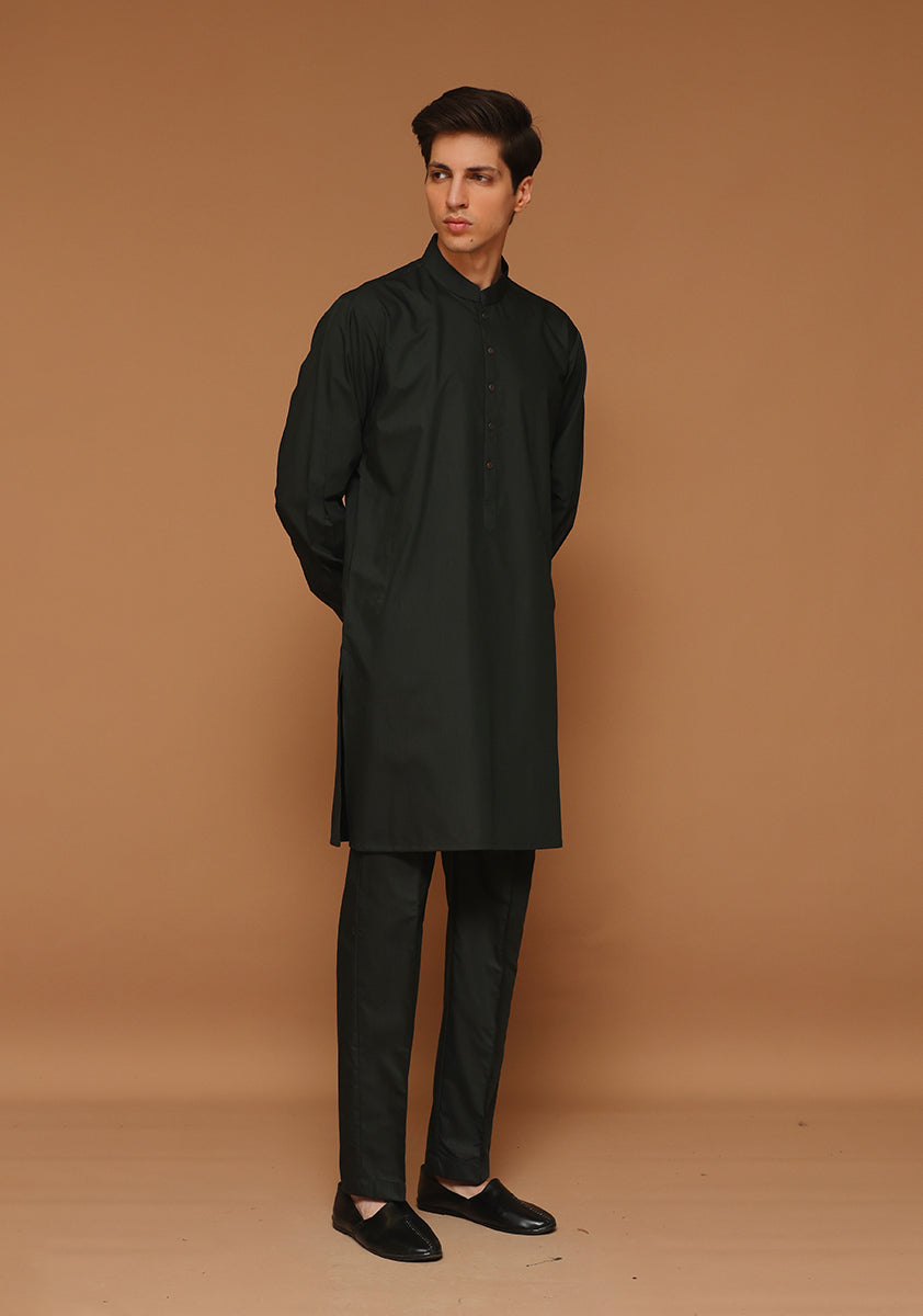 Basic Poly Viscose Rosin Slim Fit Suit