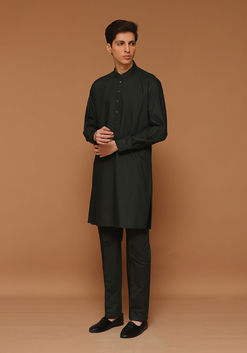 Basic Poly Viscose Rosin Slim Fit Suit