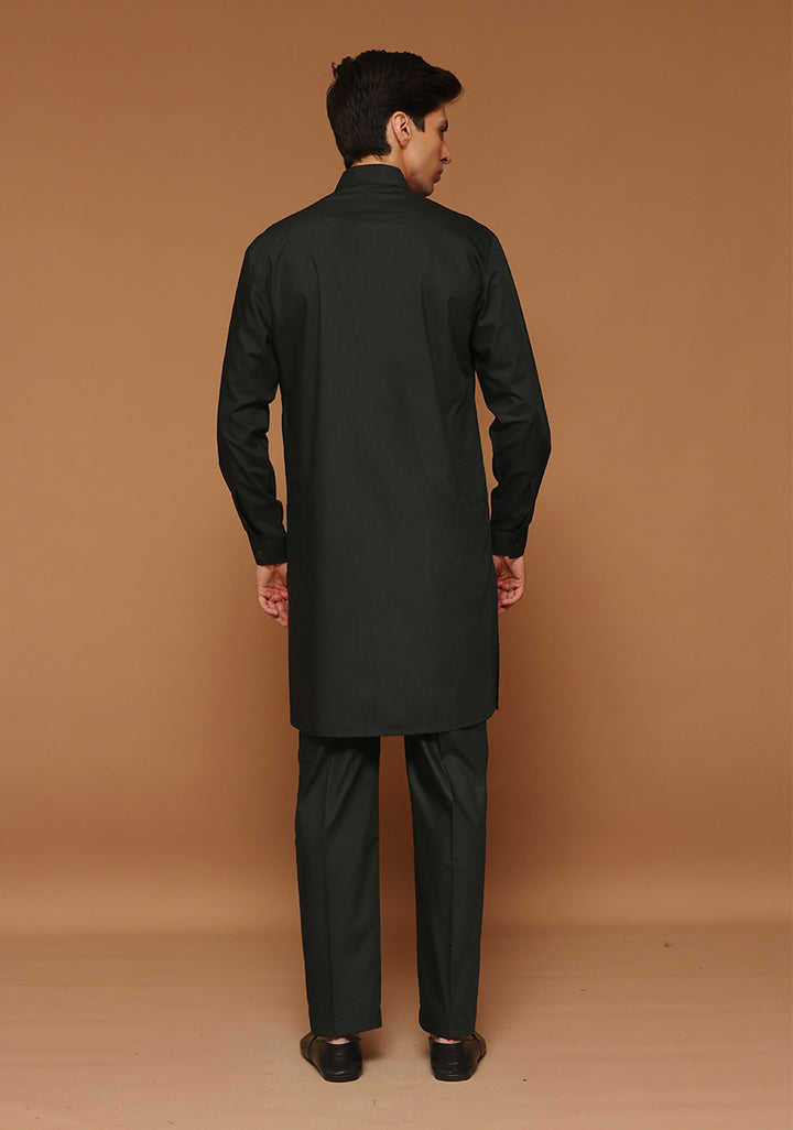 Basic Poly Viscose Rosin Slim Fit Suit