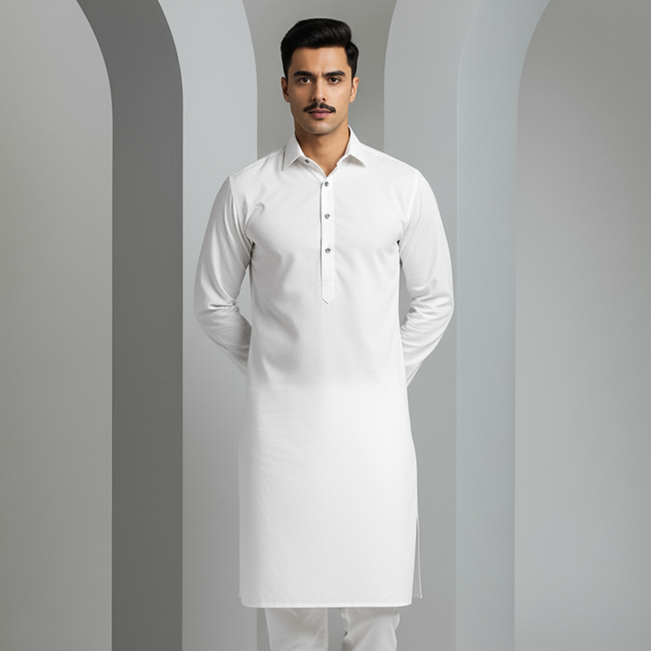 Basic Poly Viscose White Slightly Defected Modern Fit Suit