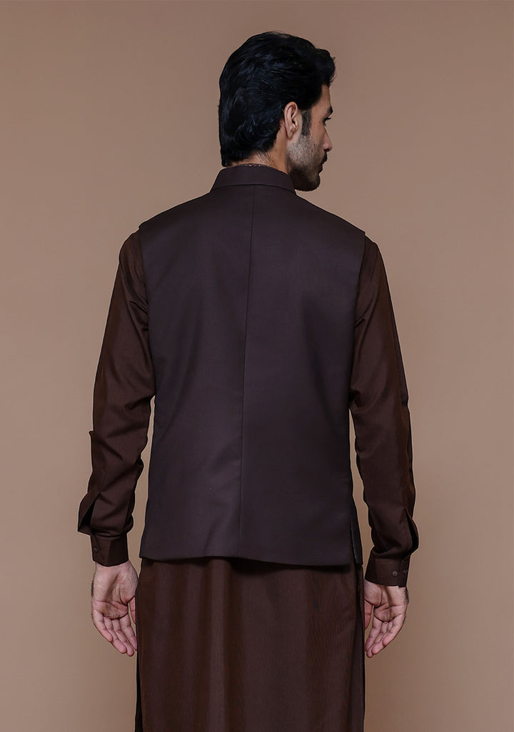 Suiting Coffee Bean Traditional Slightly Defected Waistcoat