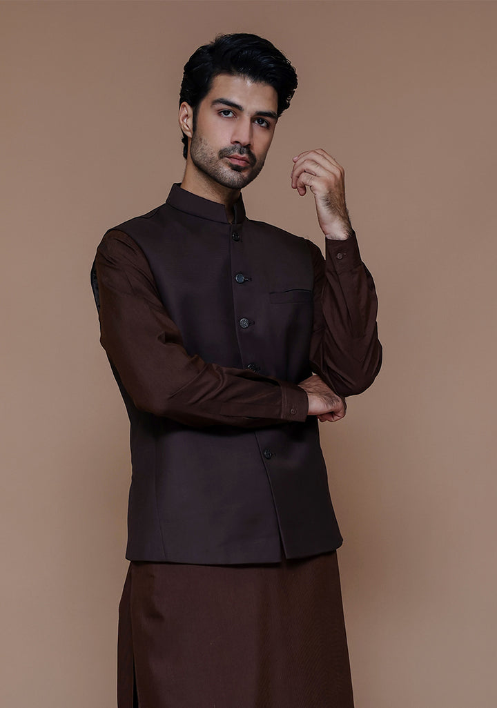 Suiting Coffee Bean Traditional Slightly Defected Waistcoat