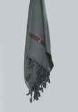 Basic Woolen Charcoal Gray Signature Shawl