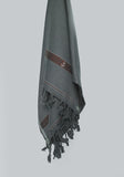 Basic Woolen Signature Charcoal Gray Shawl