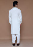 Classic Ayuthia Cloud Dancer Slim Fit Embroidered Suit